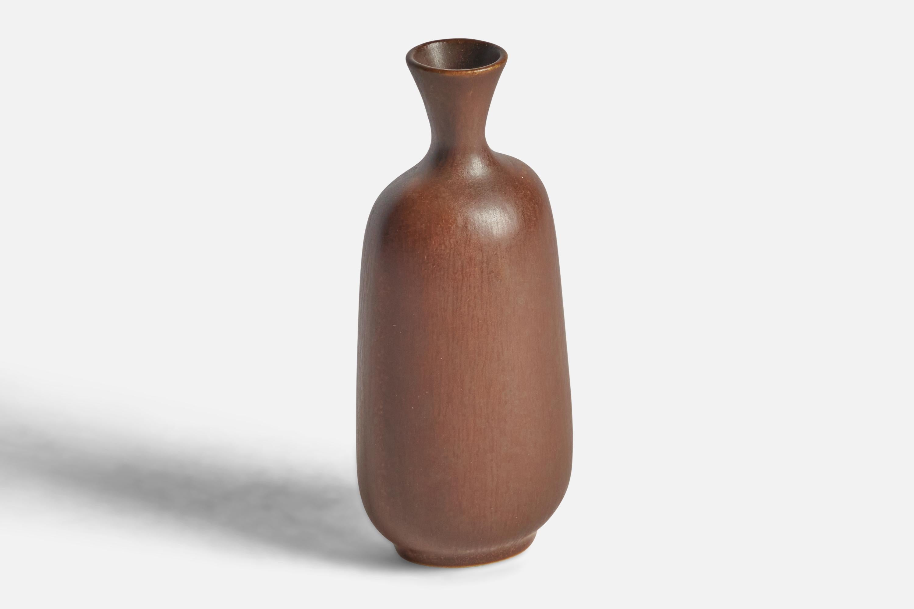 Mid-Century Modern Berndt Friberg, petit vase, grès, Suède, années 1950 en vente