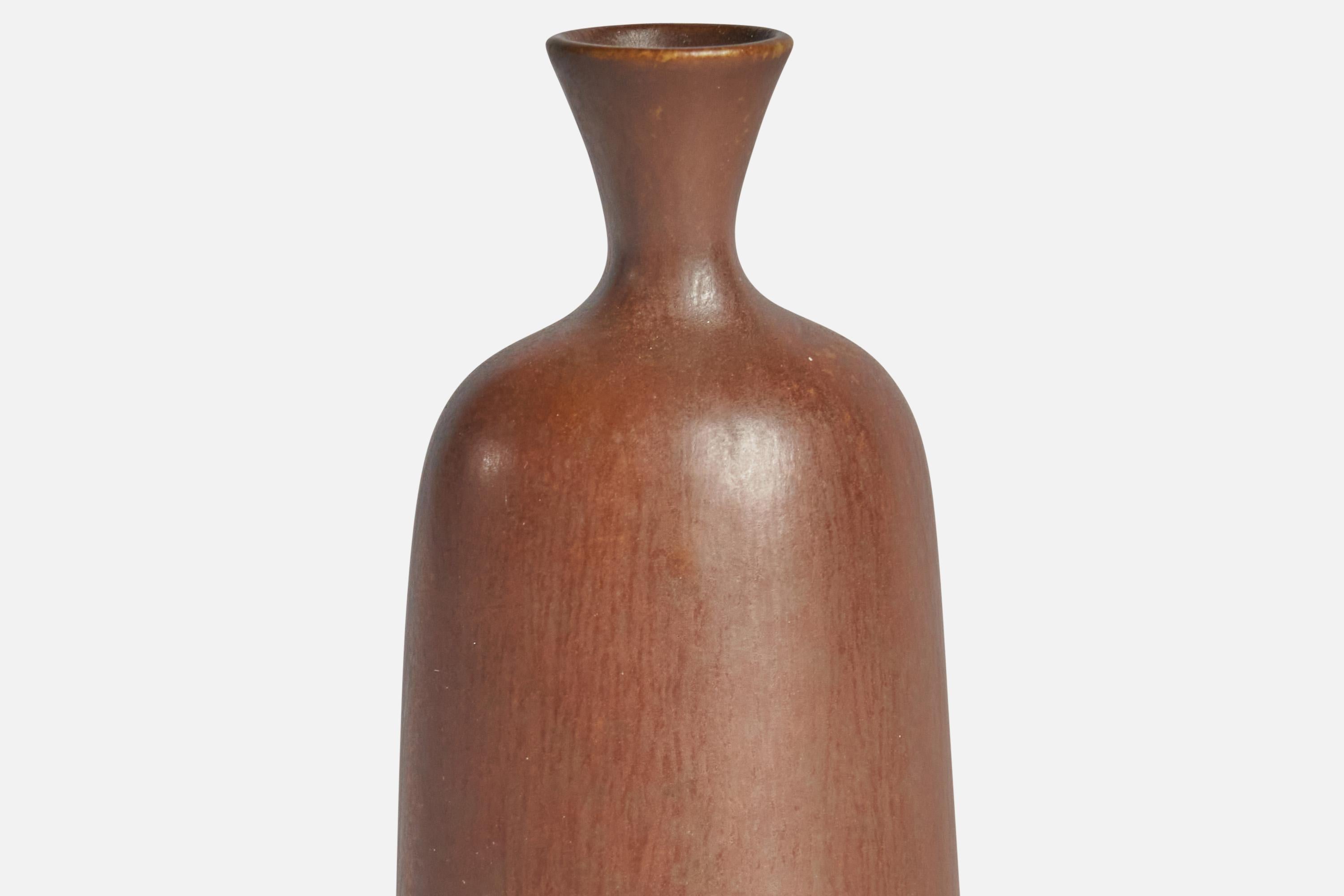 Swedish Berndt Friberg, Small Vase, Stoneware, Sweden, 1950s For Sale
