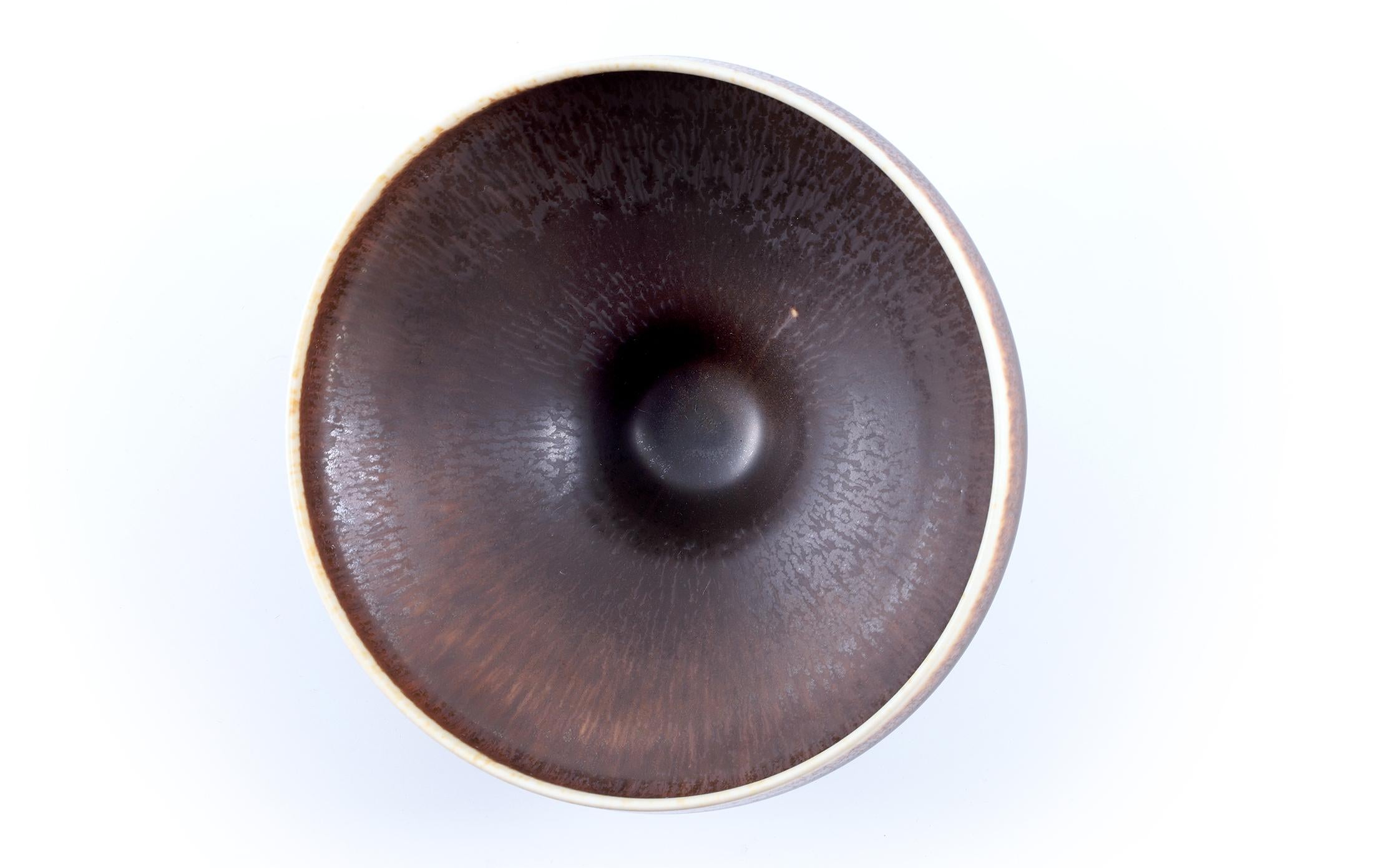 Berndt Friberg, Stoneware Brown Bowl, Gustavsberg, Sweden, 1965 For Sale 3