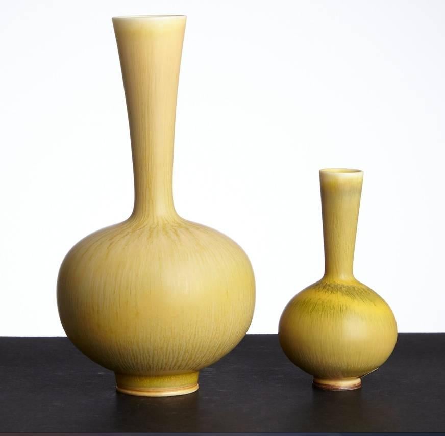 Scandinavian Modern Berndt Friberg Stoneware Miniature Vases, Sweden, 1958-1968 For Sale