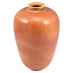 Berndt Friberg, Stoneware Red Brown Large jar, Gustavsberg , Sweden 1949