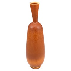 Berndt Friberg, Stoneware Red Brown vase, Gustavsberg , Sweden 1964