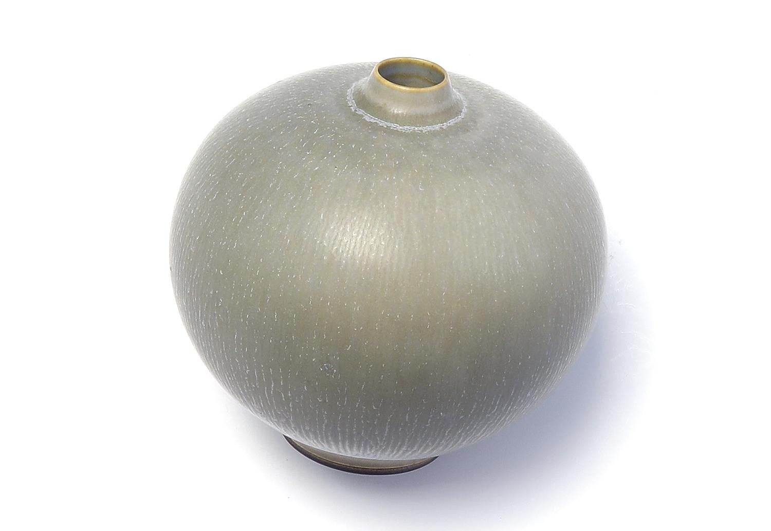 Berndt Friberg, Stoneware Small Vase, Gustavsberg, Sweden, 1956 5