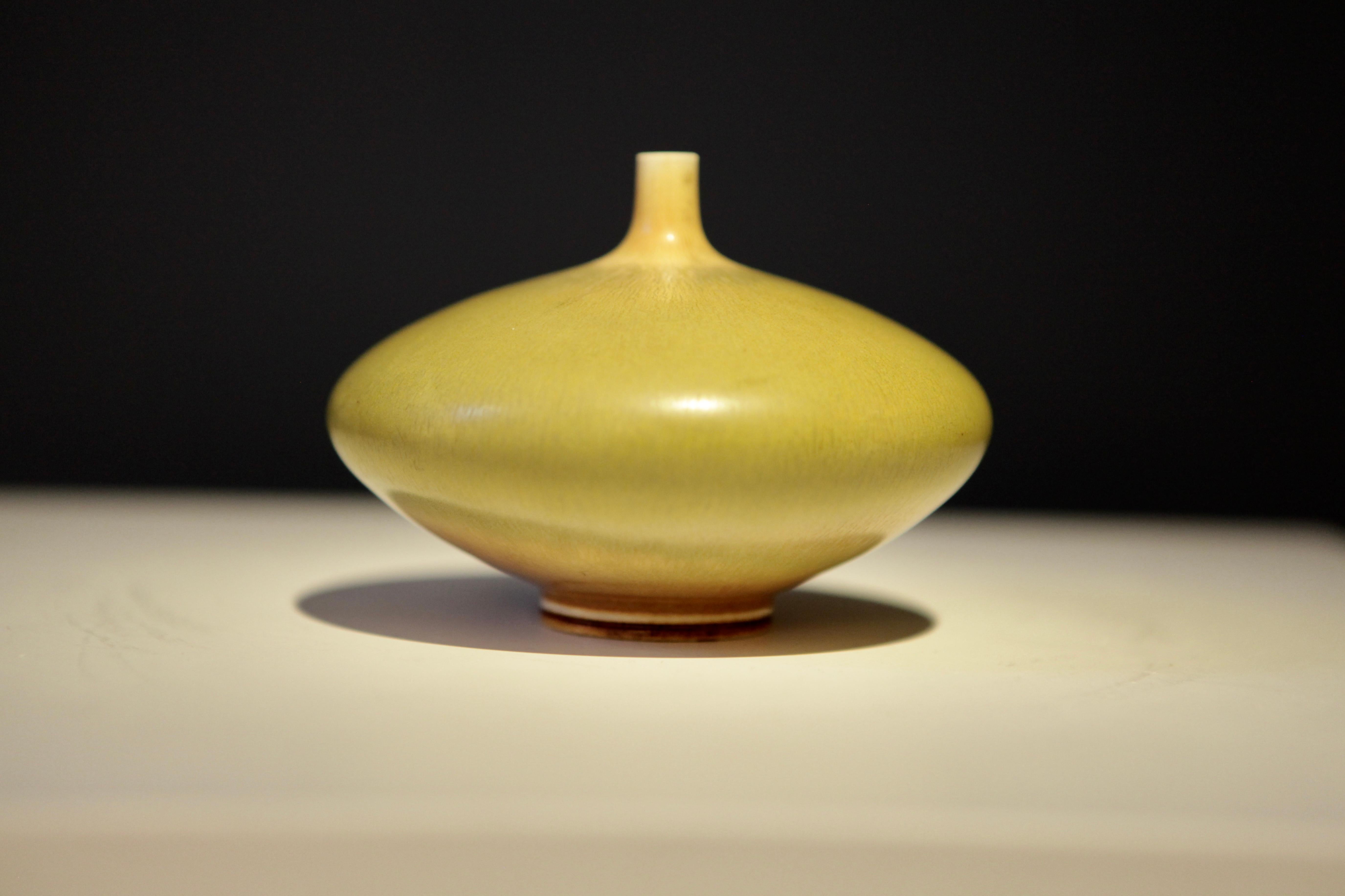 Swedish Berndt Friberg, Stoneware Vase, Gustavsberg, Sweden