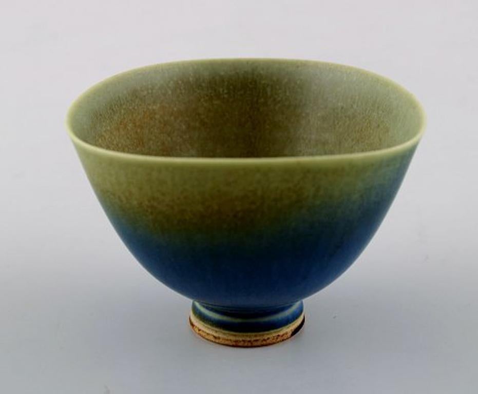 Scandinavian Modern Berndt Friberg Studio Ceramic Bowl, Modern Swedish Design, Unique, Handmade