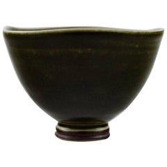 Berndt Friberg Studio Ceramic Bowl, Modern Swedish Design, Unique, Handmade