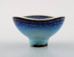 Berndt Friberg Studio Ceramic Miniature Bowl, Modern Swedish Design
