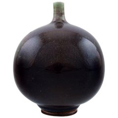 Berndt Friberg Studio Ceramic Vase, Modern Swedish Design, Unique, Handmade