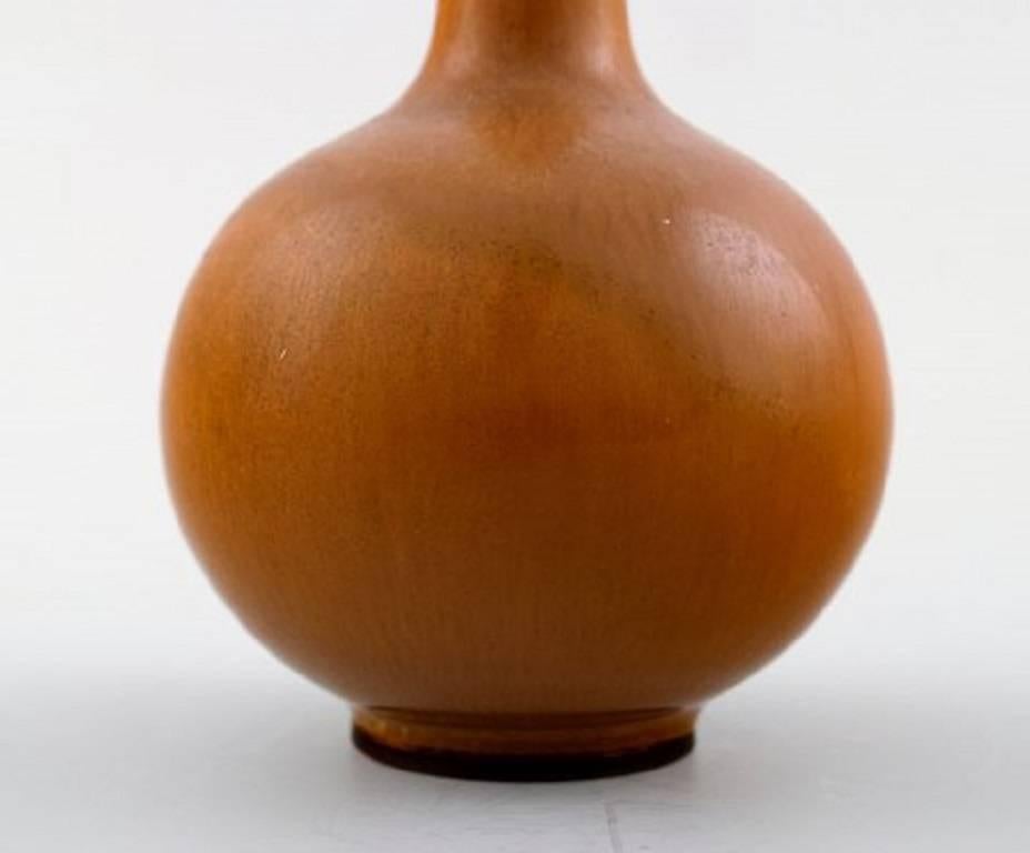 Scandinavian Modern Berndt Friberg Studio Ceramic Vase, Modern Swedish Design, Unique, Handmade