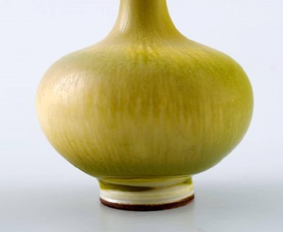 Berndt Friberg Studio Ceramic Vase, Modern Swedish Design, Unique, Handmade In Excellent Condition In Copenhagen, DK