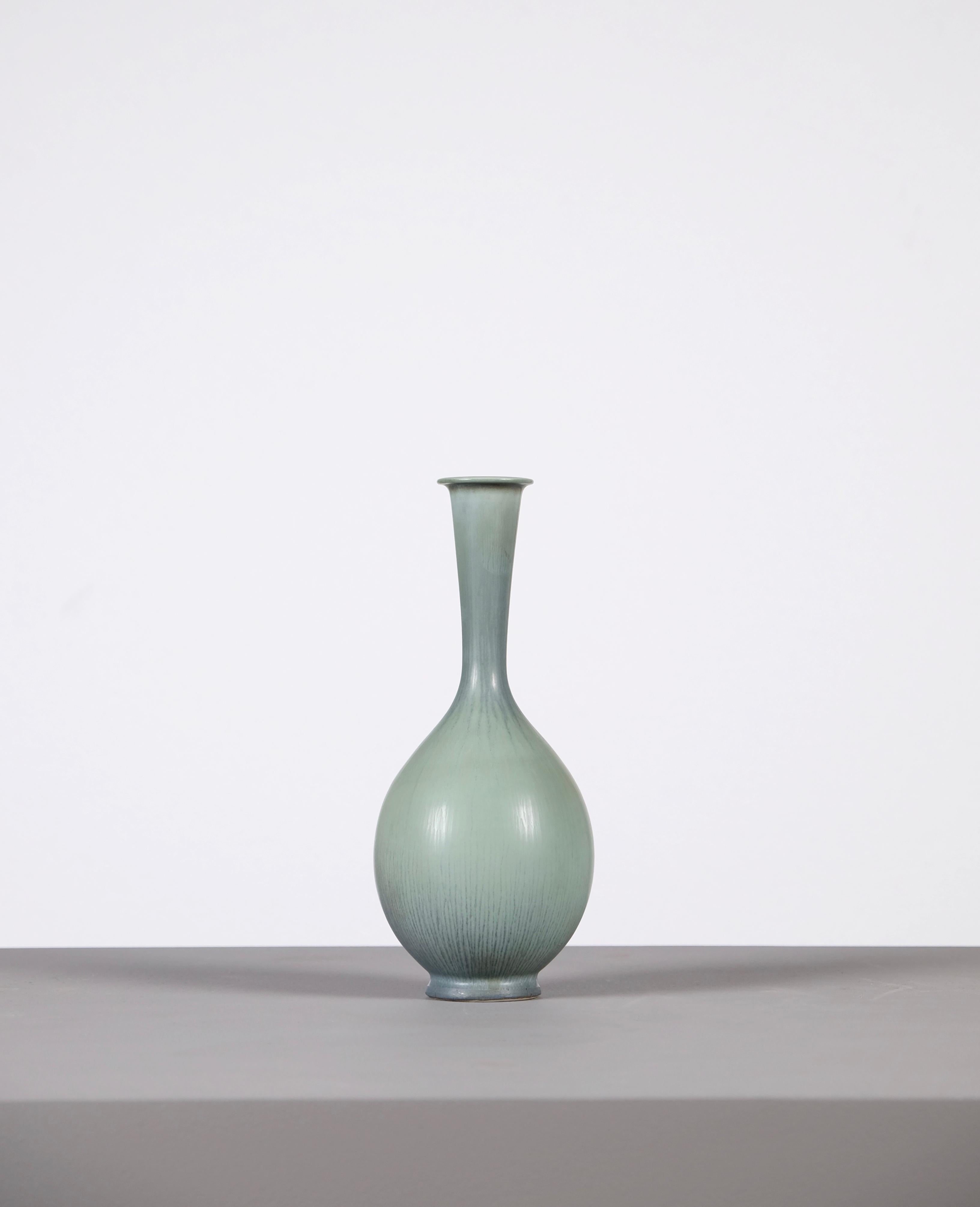 Scandinavian Modern Berndt Friberg Studio Ceramic Vase, Sweden, 1950s