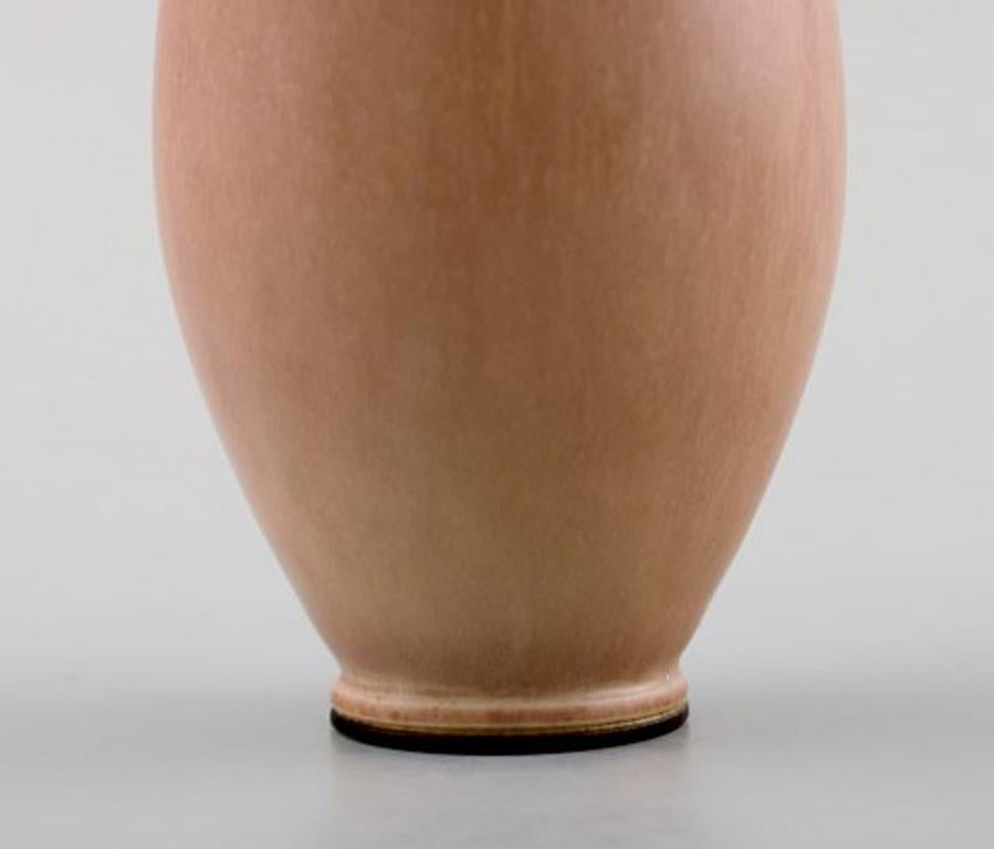 Berndt Friberg Studio Hand Art Pottery Vase Modern Swedish, Mid-20th Century In Excellent Condition In Copenhagen, DK