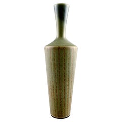 Berndt Friberg Studio Hand Art Pottery Vase with a Narrow Neck