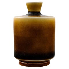 Vintage Berndt Friberg Studio Pottery Vase, Modern Swedish Design, 1963