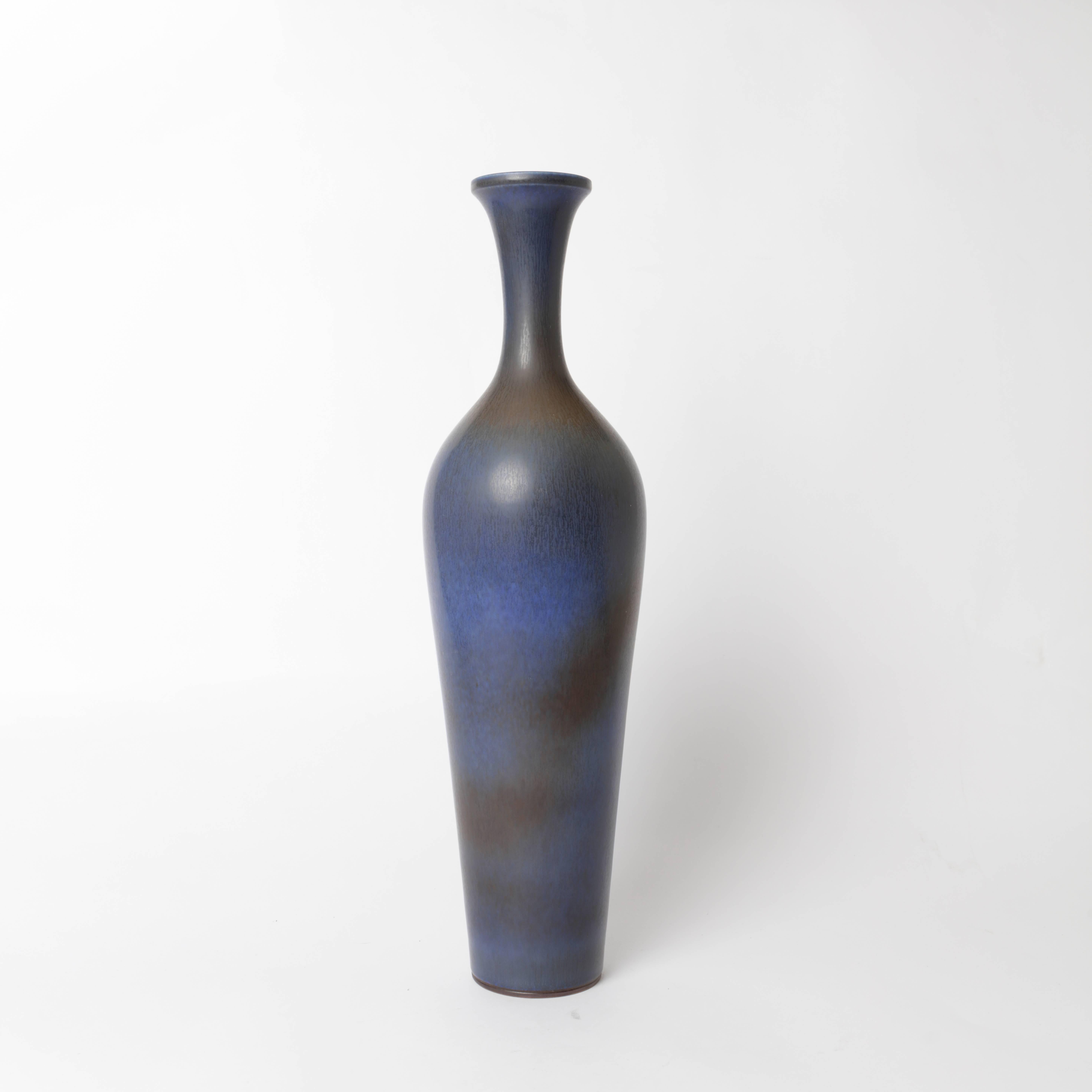 Swedish Berndt Friberg Unique Stoneware Vase for Gustavsberg, 1962 For Sale