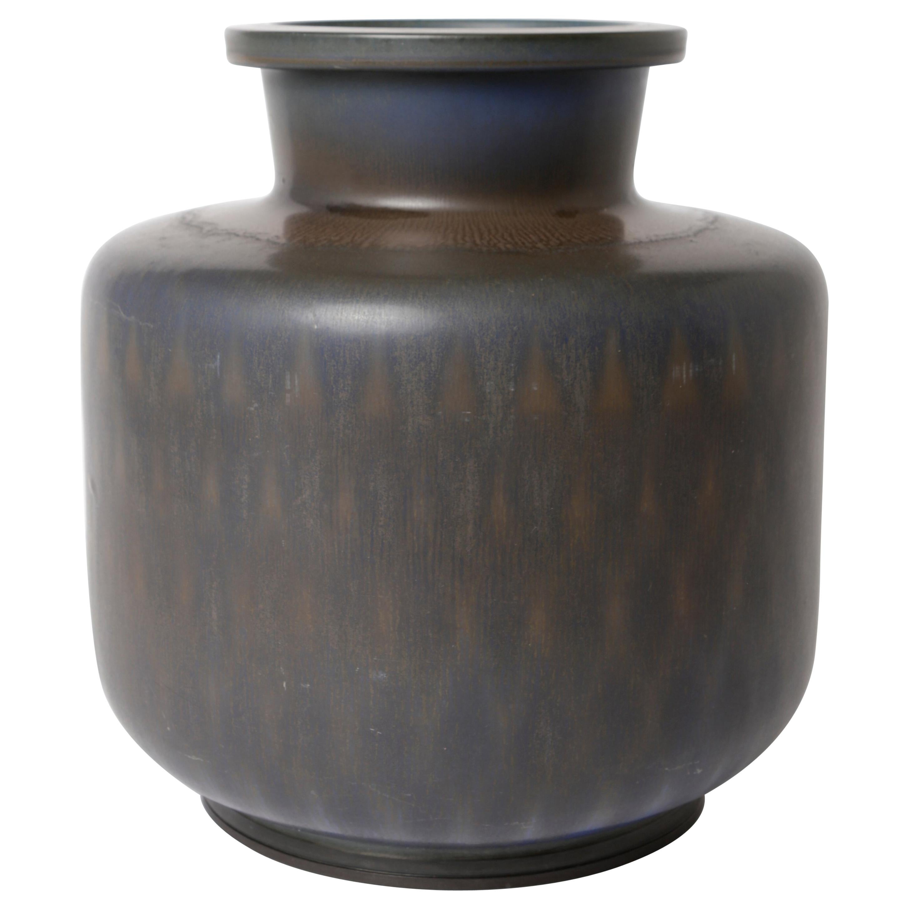 Berndt Friberg Unique Stoneware Vase for Gustavsberg, 1962 For Sale
