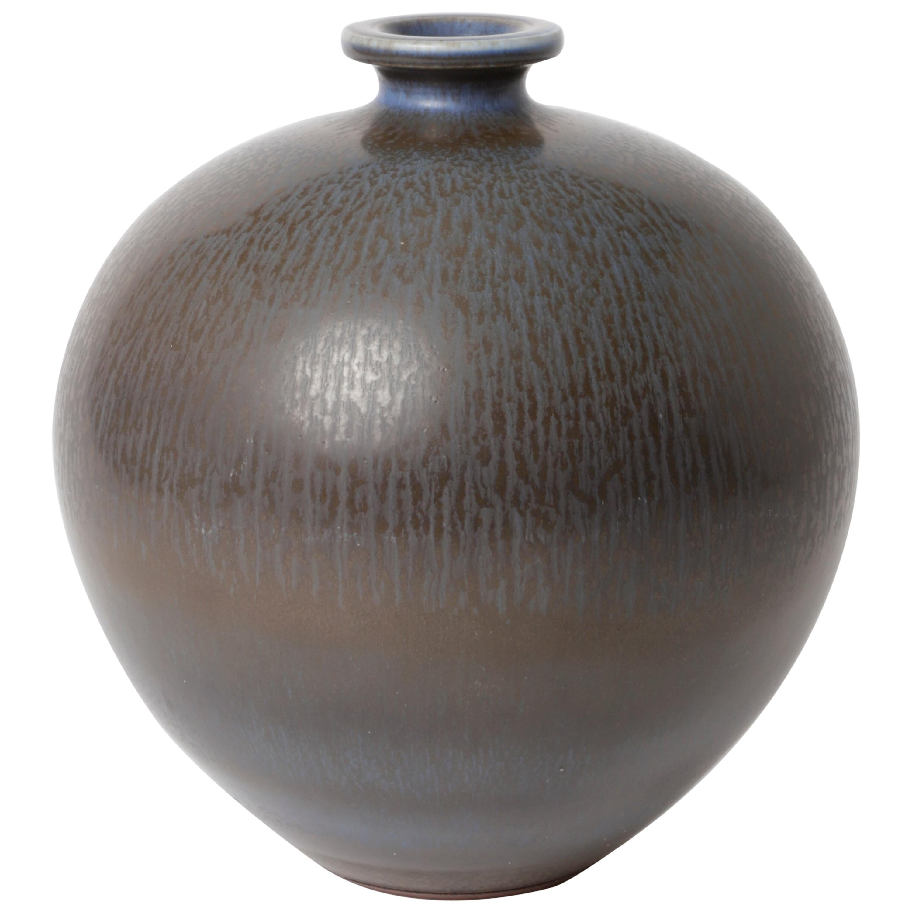 Berndt Friberg Unique Stoneware Vase for Gustavsberg, 1968 For Sale