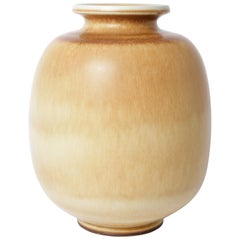 Berndt Friberg Unique Stoneware Vase for Gustavsberg, 1970