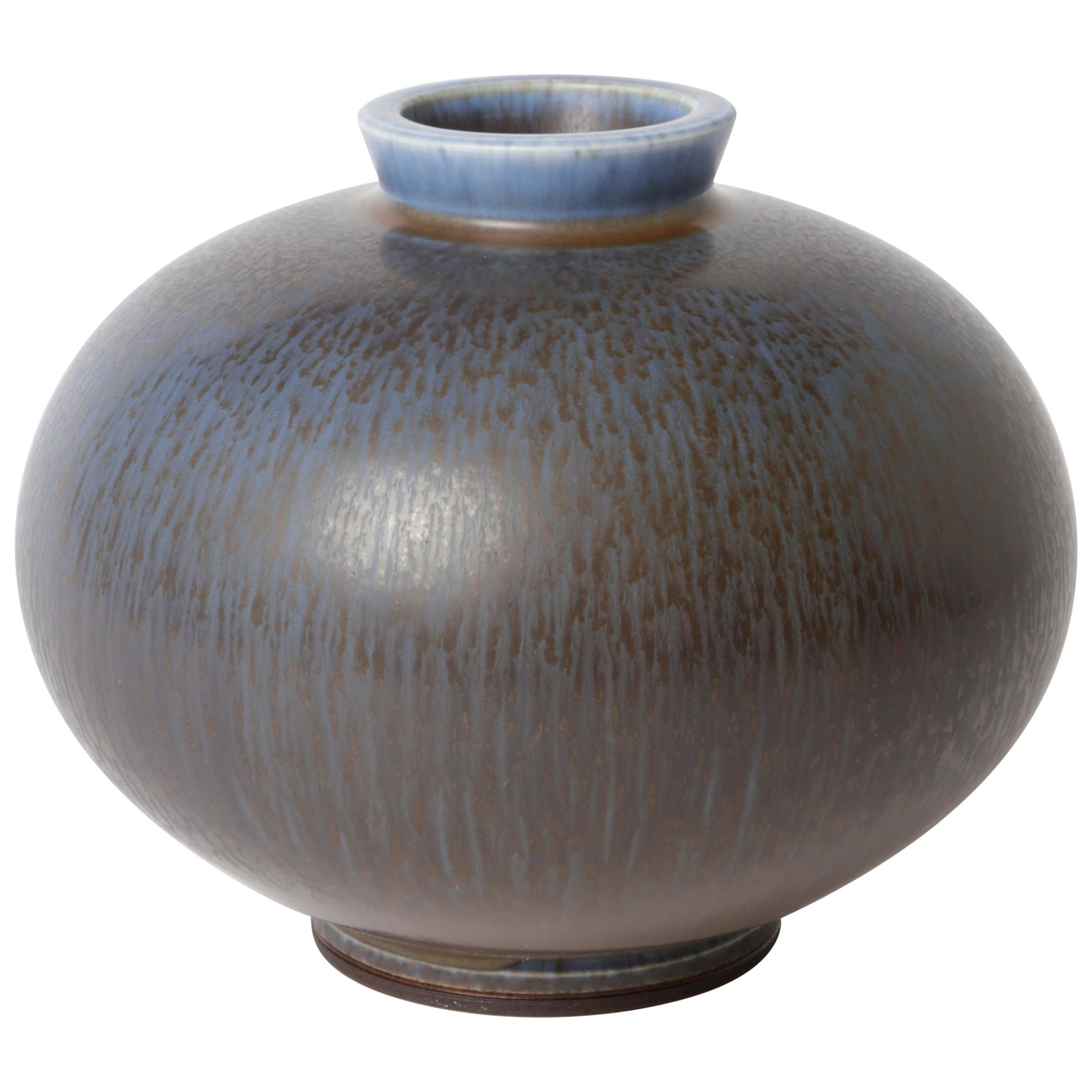 Berndt Friberg Unique Stoneware Vase for Gustavsberg, 1970 For Sale