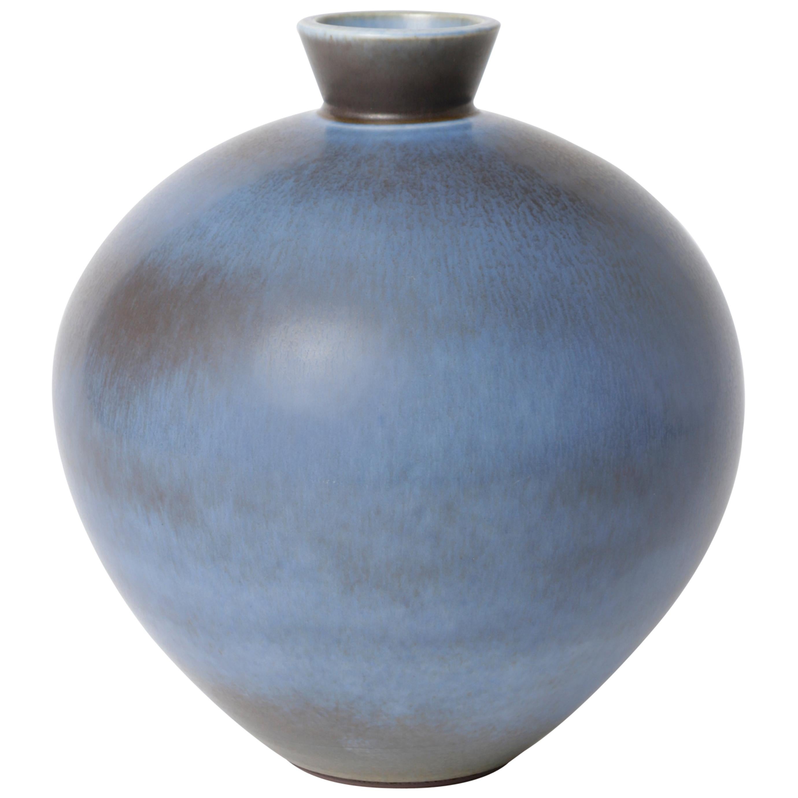 Berndt Friberg Unique Stoneware Vase for Gustavsberg, 1976 For Sale