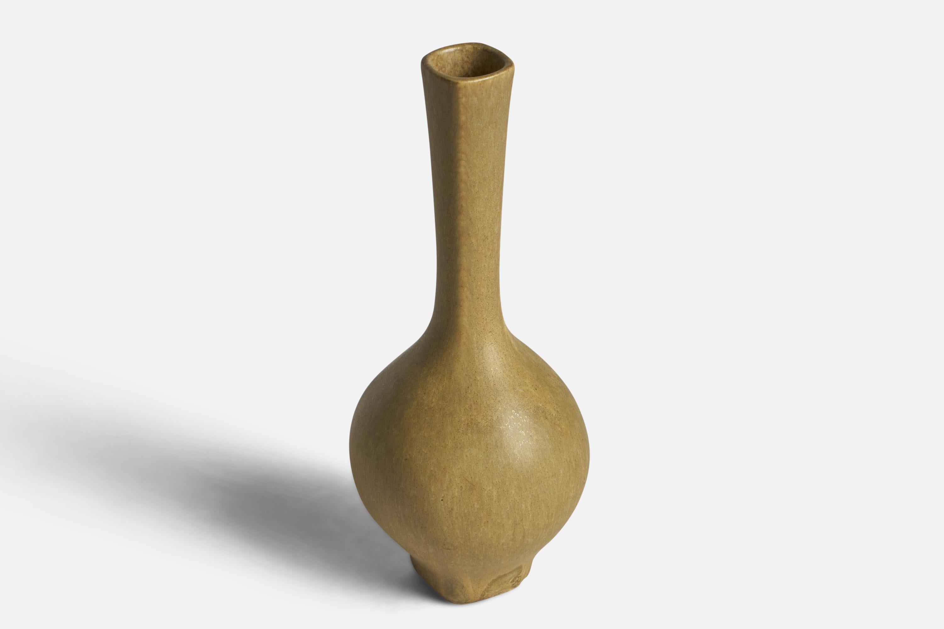 Mid-Century Modern Berndt Friberg, Vase, Stoneware, Sweden, 1950s For Sale