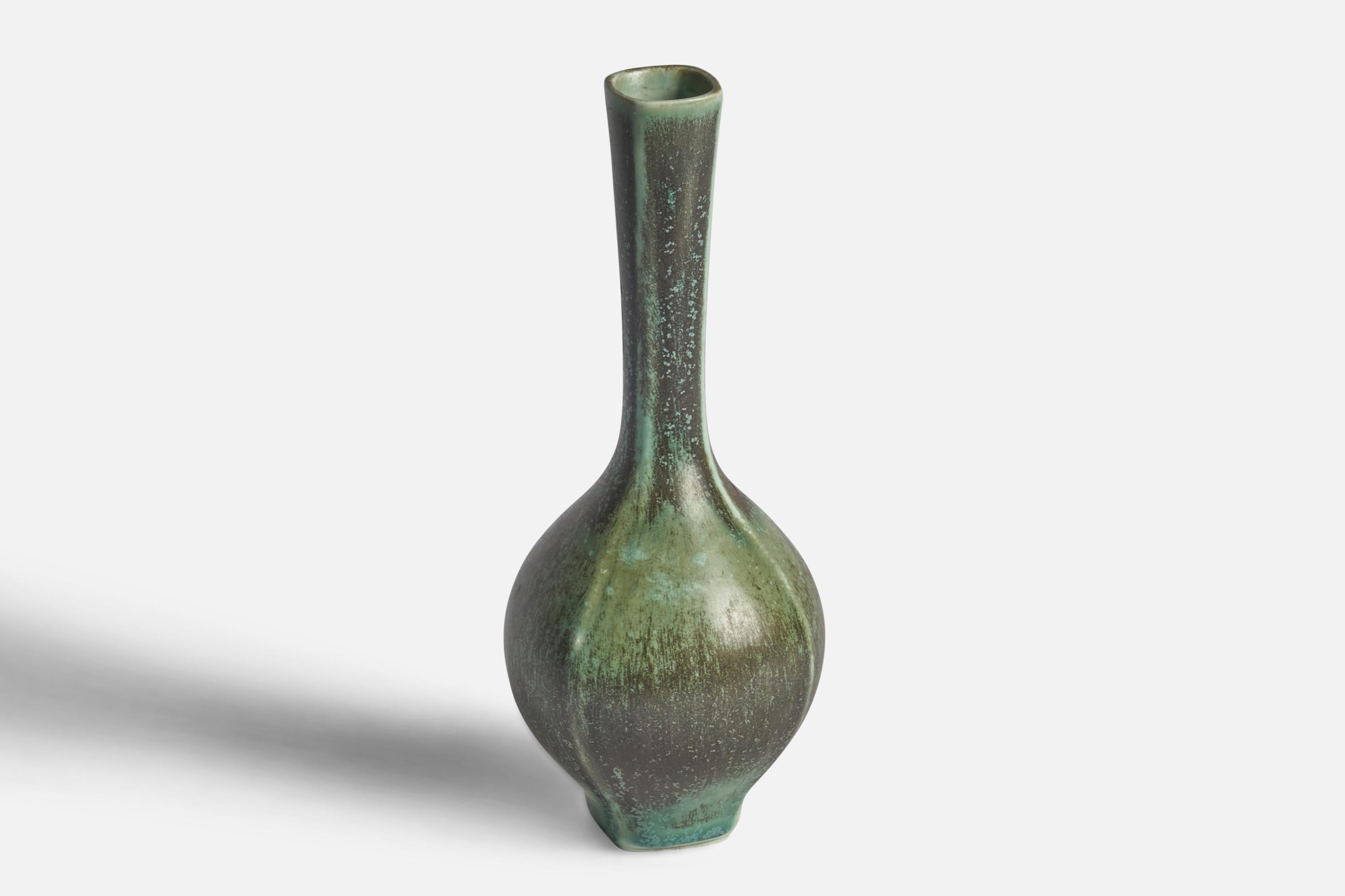 Mid-Century Modern Berndt Friberg, Vase, Stoneware, Sweden, 1950s For Sale