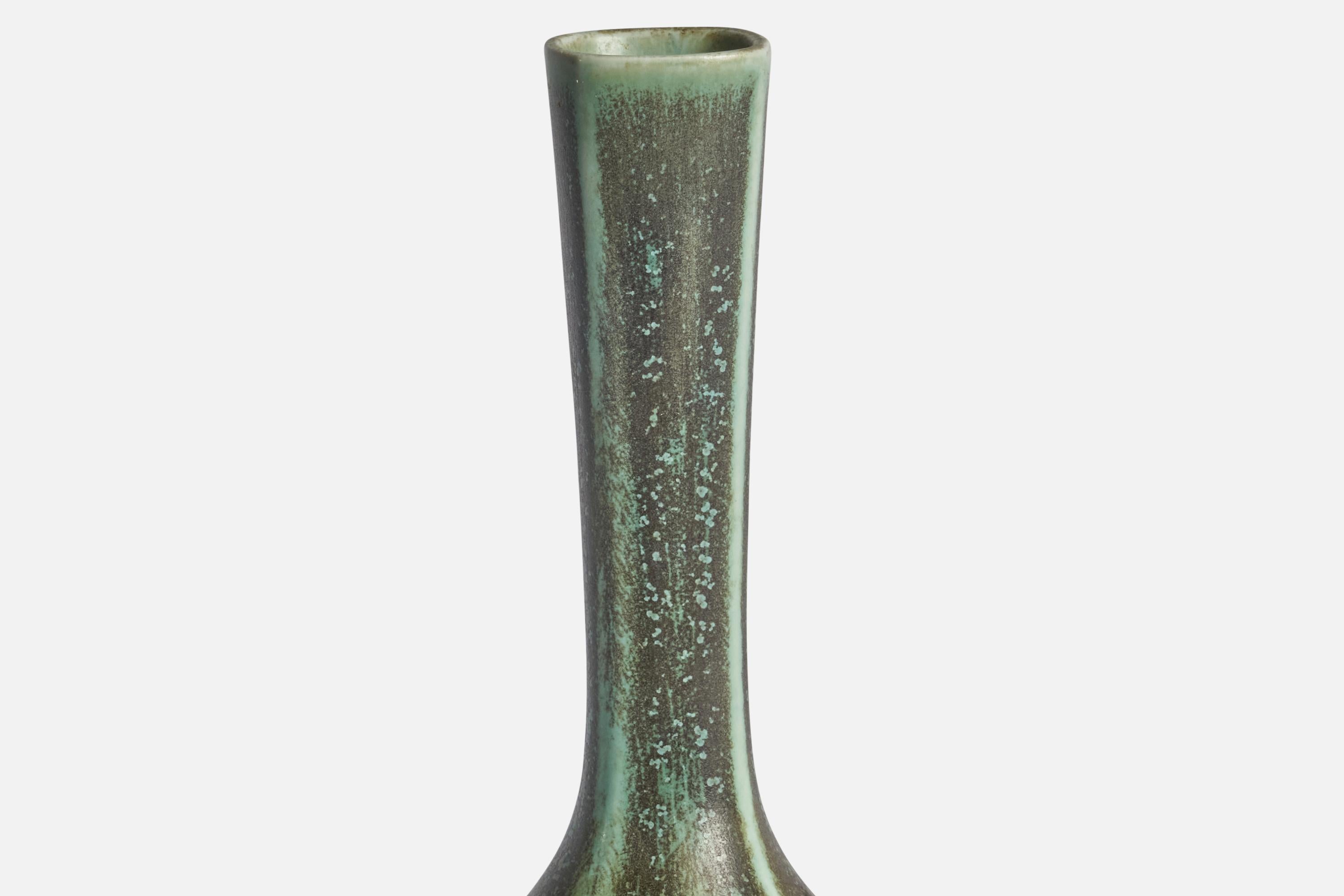 Swedish Berndt Friberg, Vase, Stoneware, Sweden, 1950s For Sale
