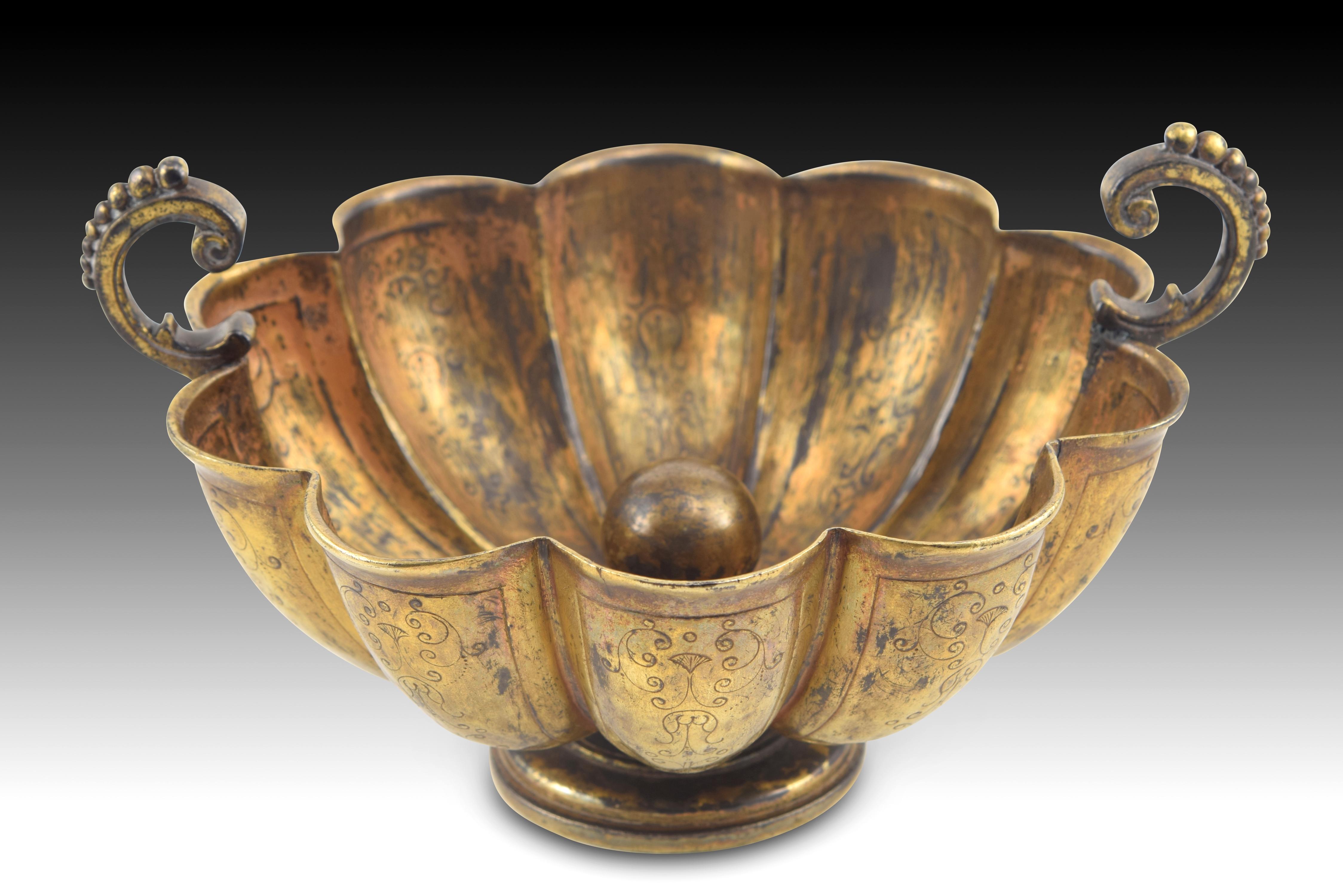 Bernegal. Vergoldetes Silber. Valladolid, 17. Jahrhundert. (Barock)