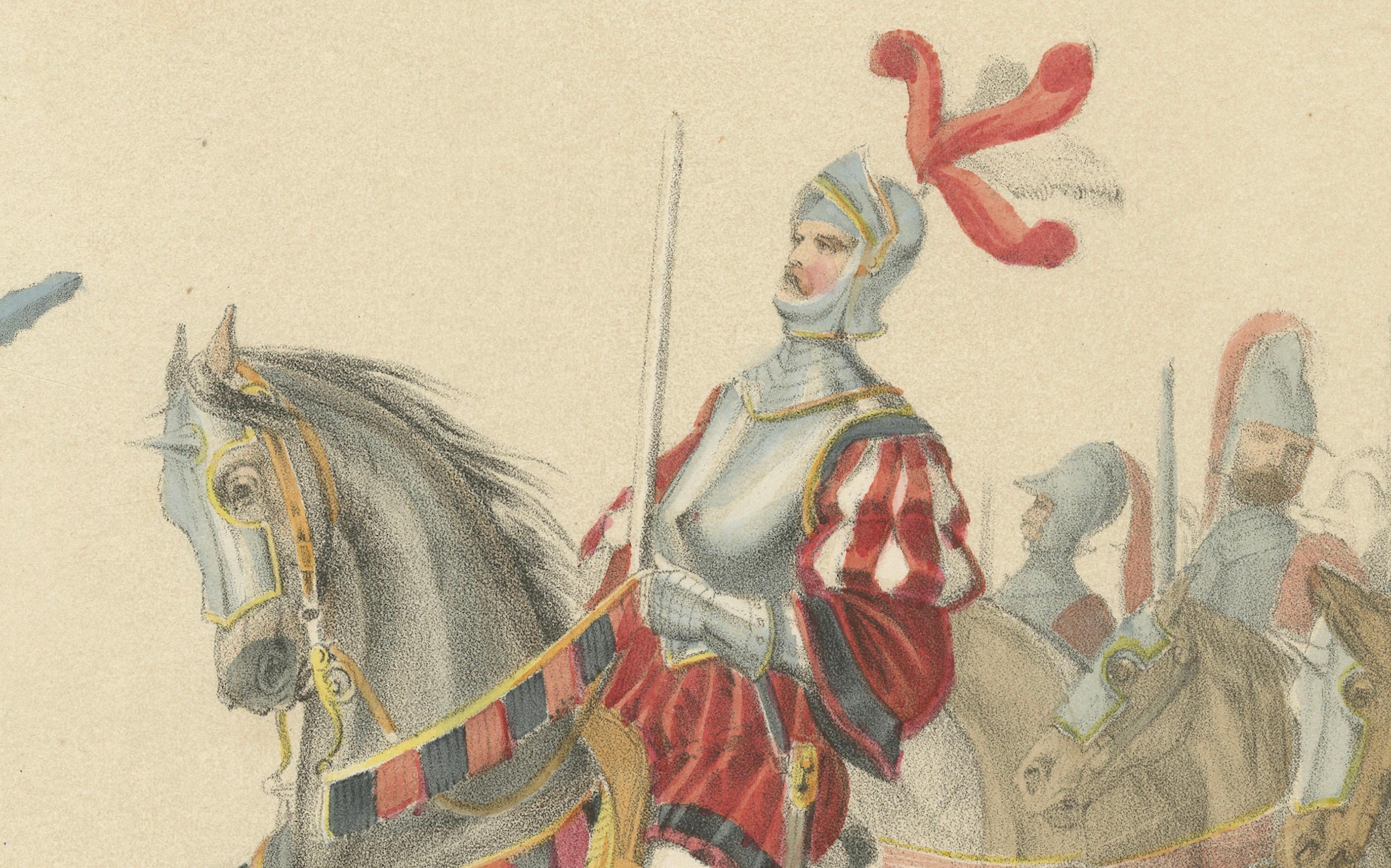 Berner Elite - Die Flamberge-Garde und die grosse Kavalkade, 1855 im Zustand „Gut“ im Angebot in Langweer, NL