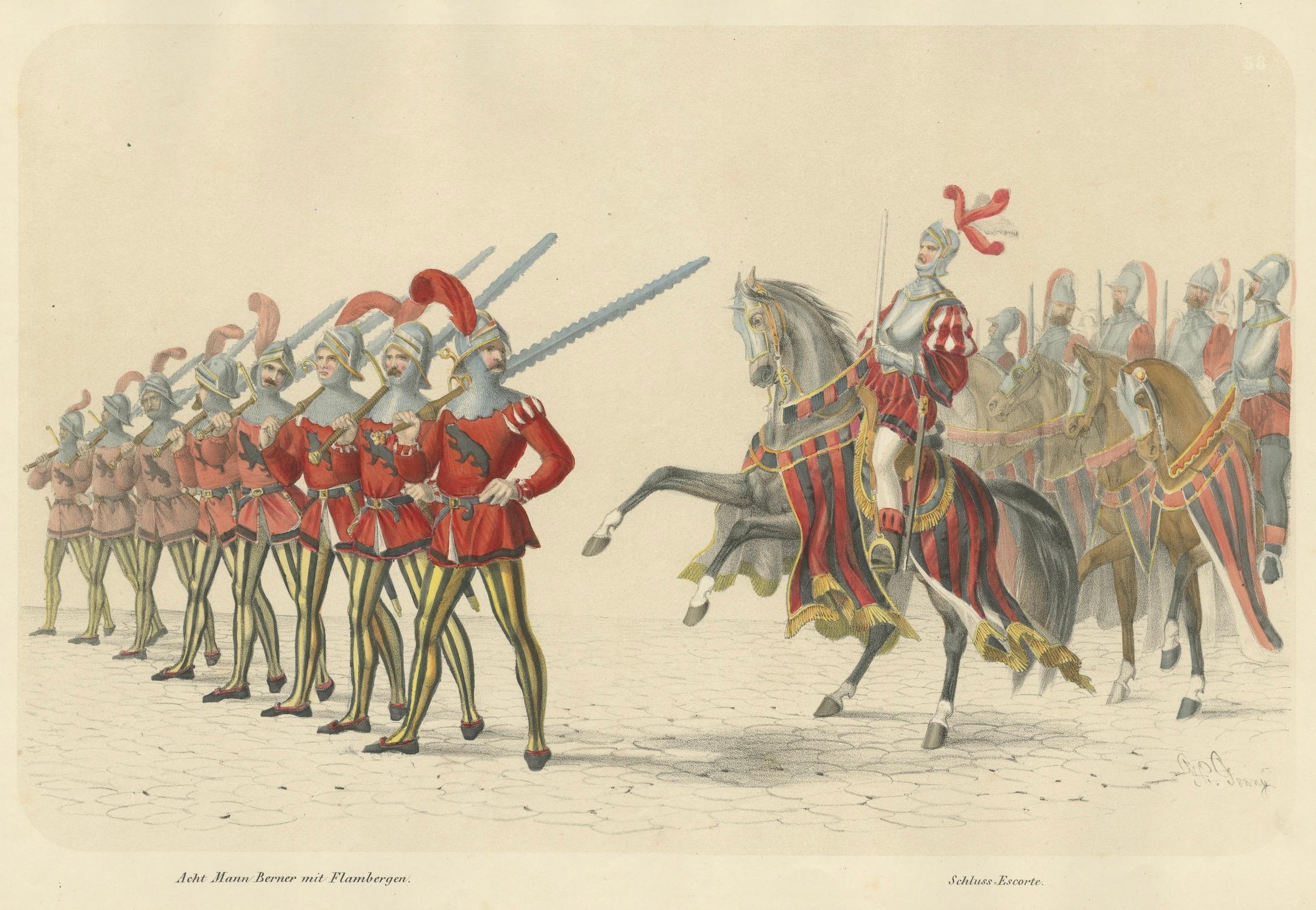 Berner Elite - Die Flamberge-Garde und die grosse Kavalkade, 1855 im Angebot 2