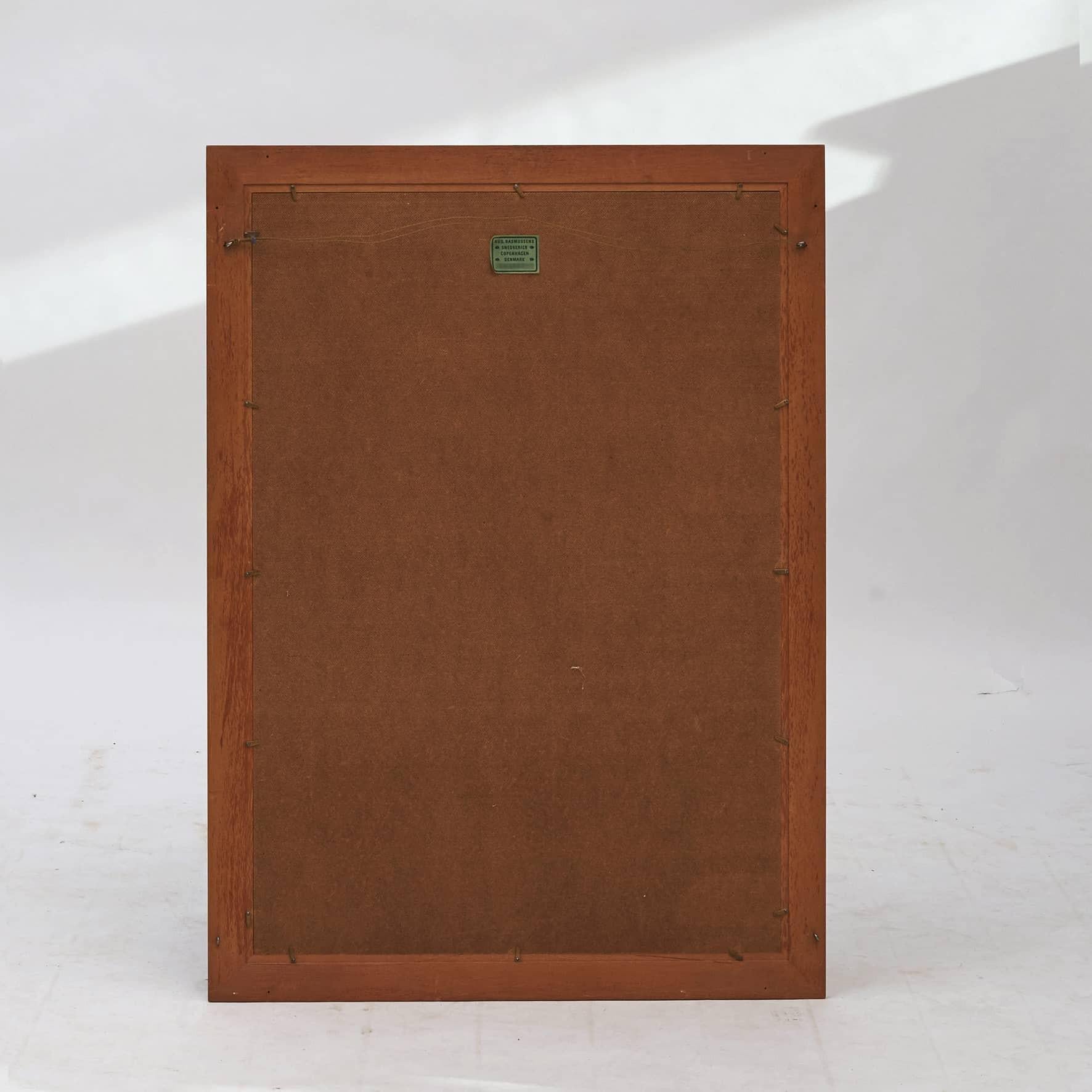 Bernhard Buffet Lithography in Mogens Koch Oregon Pine Frame For Sale 1