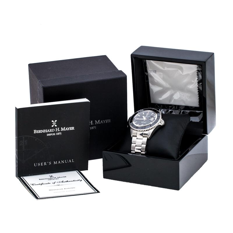 Women's Bernhard H. Mayer Black  Nauticus Austro Limited Edition Men's Wr