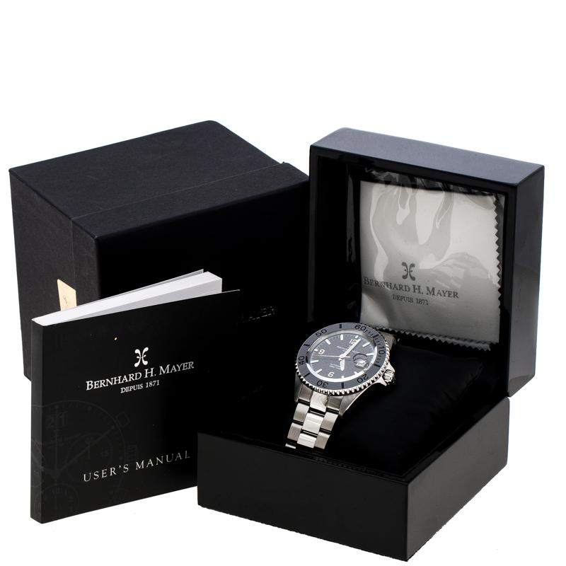 Bernhard H. Mayer Black Nauticus Austro Limited Edition Men's Wristwatch 45 mm 3