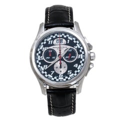 Bernhard H. Mayer Schwarz Edelstahl Chrono Limited Edition Armbanduhr 40 mm