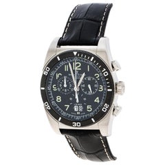 Bernhard H. Mayer Black Stainless Steel Chronomax Men's Wristwatch 41 mm