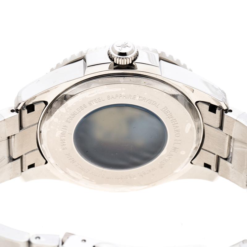 Bernhard H Mayer Montre-bracelet « Force Maximus » en acier inoxydable noir pour hommes 43MM Excellent état - En vente à Dubai, Al Qouz 2