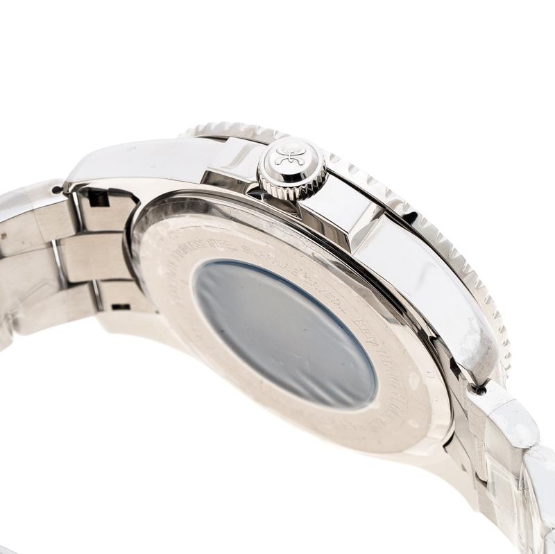 Bernhard H Mayer Montre-bracelet « Force Maximus » en acier inoxydable noir pour hommes 43MM en vente 1