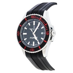Bernhard H Mayer Montre-bracelet « Force Maximus » en acier inoxydable noir pour hommes 43MM