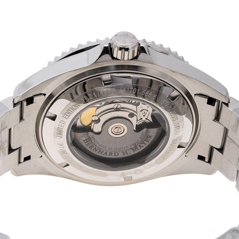 Bernhard H. Mayer Stainless Steel Nauticu Limited Edition Austro Wristwatch 45mm (Zeitgenössisch)