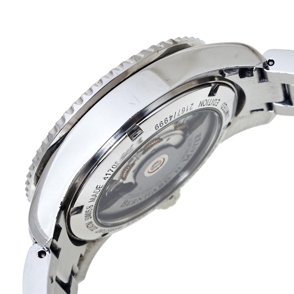 Bernhard H. Mayer Black Stainless Steel Nauticus Women's Wristwatch 37 mm 1
