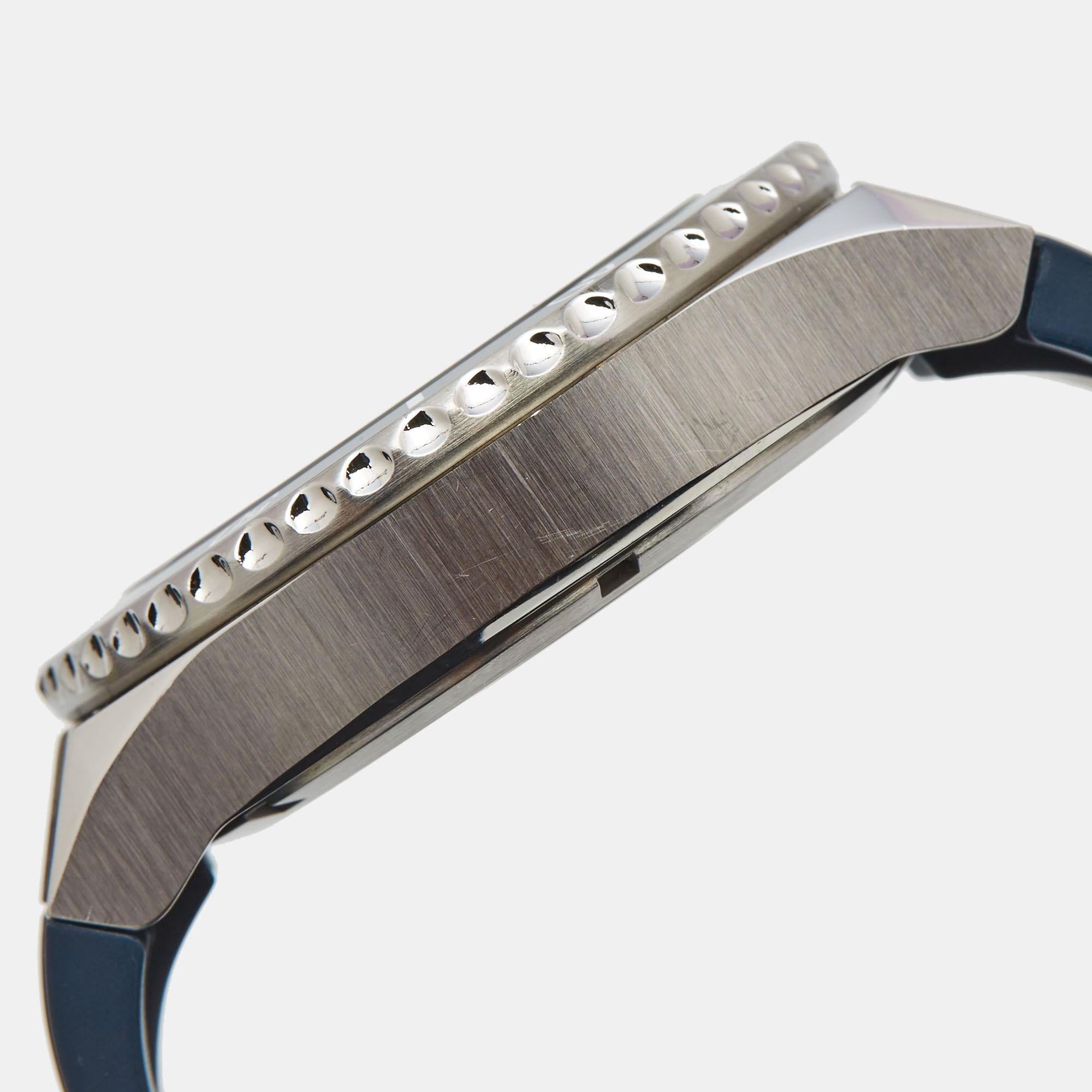 Bernhard H. Mayer Blue Ceramic Rubber Limited Edition PowerMaster Wristwatch 44  1