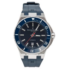 Bernhard H. Mayer Blue Ceramic Rubber Limited Edition PowerMaster Wristwatch 44 
