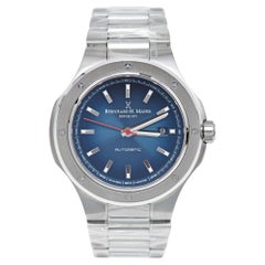 Bernhard H. Mayer Blue Stainless Steel Portus BH51T/CW Men's Wristwatch 44 mm
