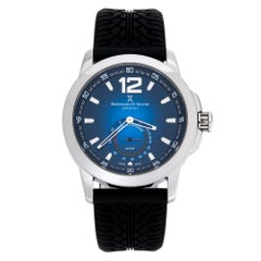 Bernhard H. Mayer Blue Stainless Steel Silicon Drift Men
s Wristwatch 44 mm