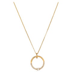 Bernhard H. Mayer Glimmer Diamond 18K Yellow Gold Pendant Necklace