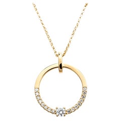 Bernhard H. Mayer Glimmer Diamond 18k Yellow Gold Pendant Necklace