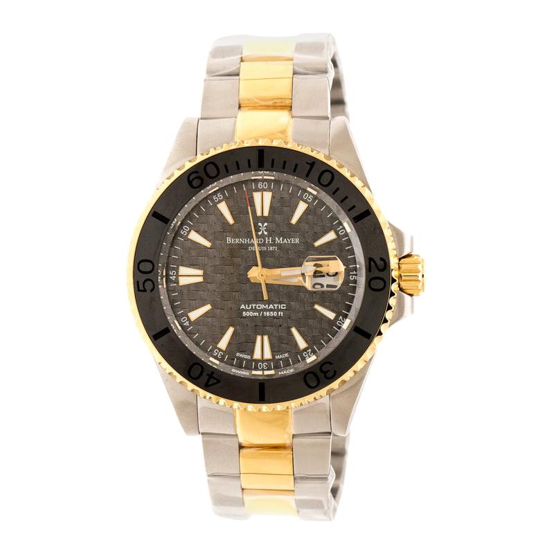 Bernhard H Mayer Grey Carbon Fiber Nauticus Royale III Men's Wristwatch 45  mm For Sale at 1stDibs