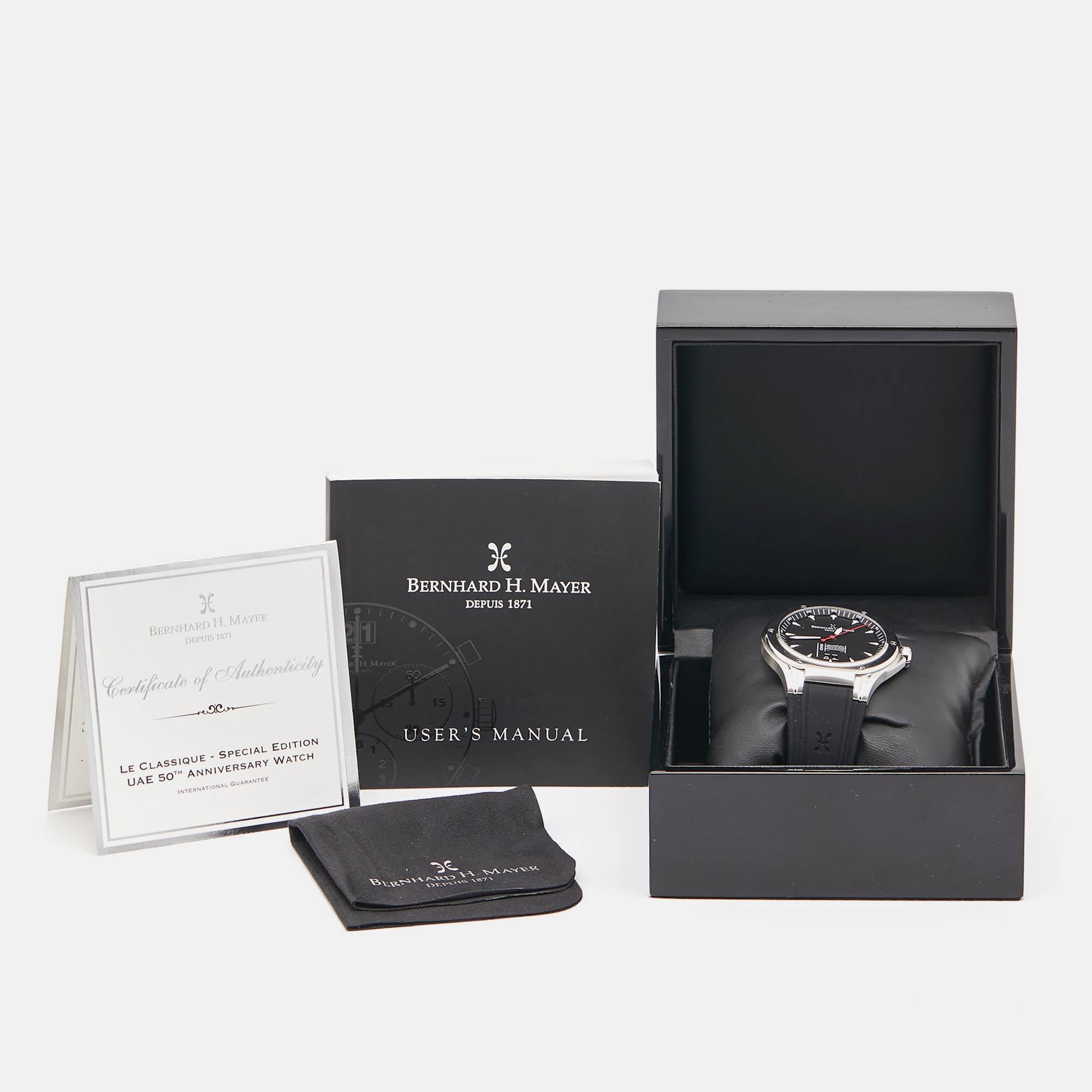 Bernhard H. Mayer Le Classique UAE 50th Anniversary BH53P/CW Wristwatch 42 mm 1