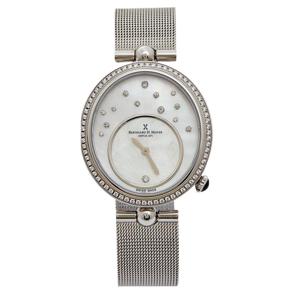 Bernhard H. Mayer Mother of Pearl Allure B1706/CW Women's Wristwatch 34 mm