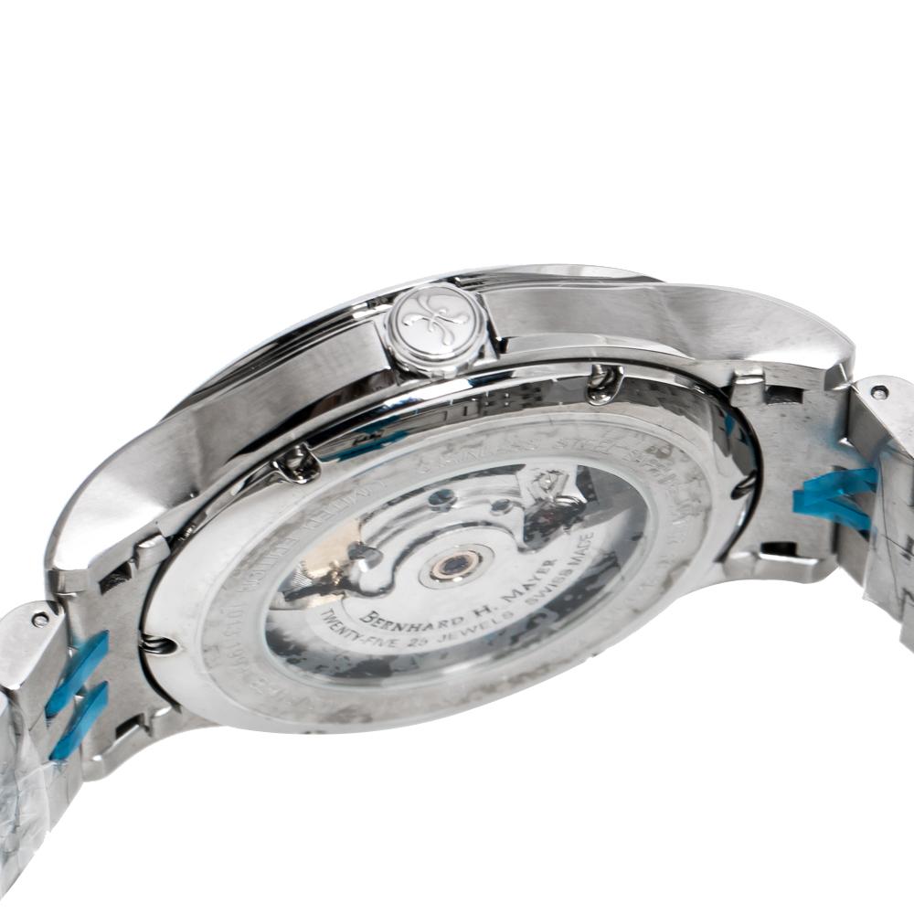 Bernhard H Mayer Silver Chronos Limited Edition Men's Wristwatch 42MM 2